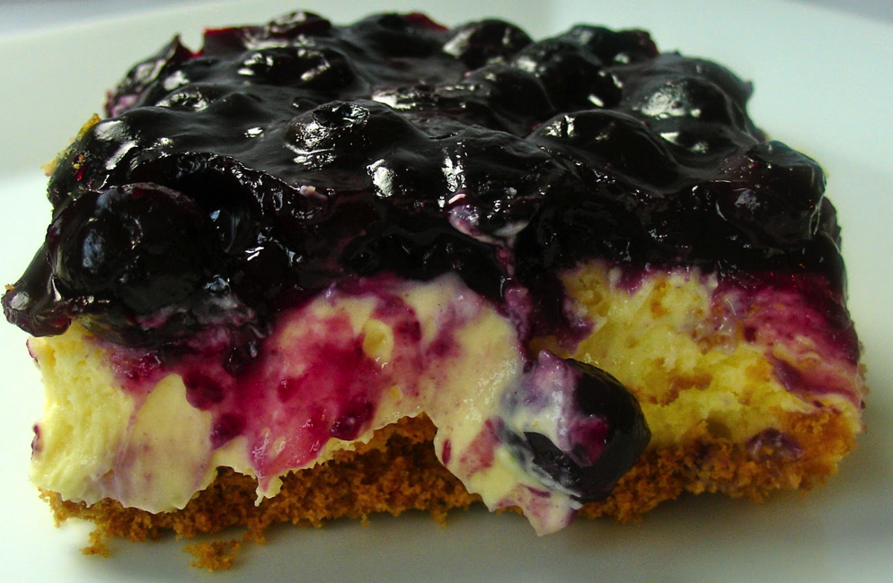 Blueberry Cheesecake Squares Recipe